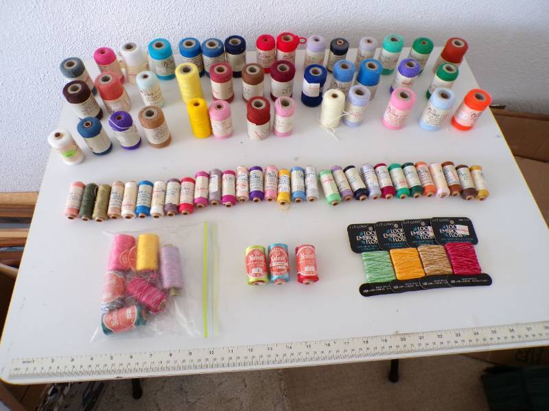 lot 53 image: (EC1) Embroidery Thread - Many Roll...