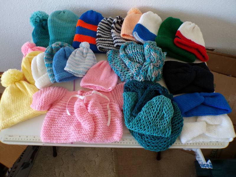 lot 61 image: (CSB) Assorted Knitted Hats, Ear Mu...