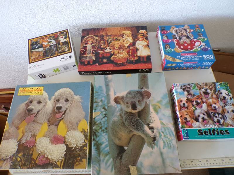 lot 69 image: (A-2) 6 Puzzles  3 - 500pc  1 - 5...