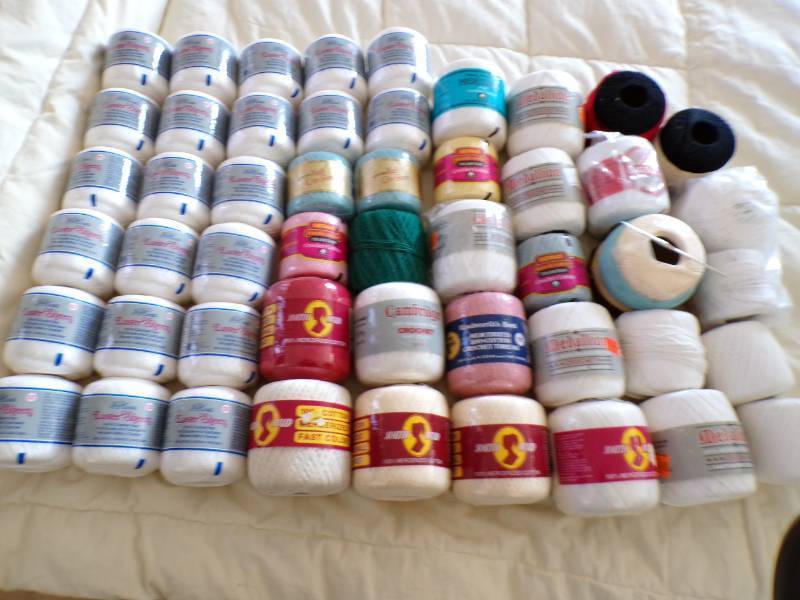 lot 77 image: (EC1) 49 Rolls of Knit and Crochet ...