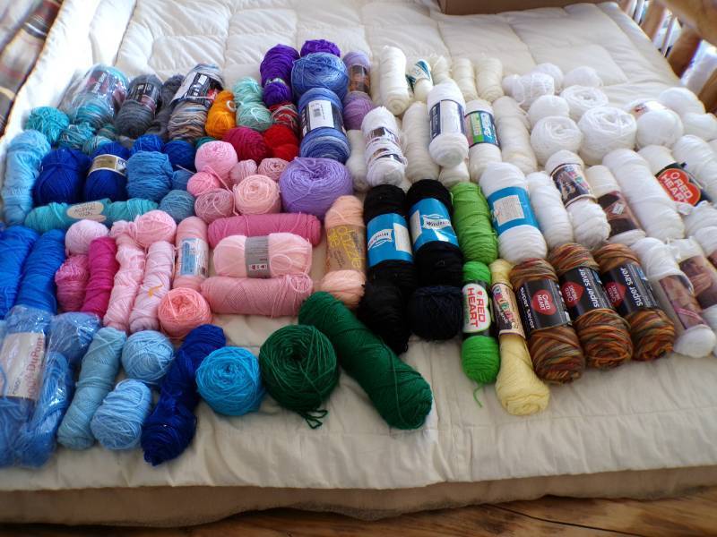 lot 78 image: (G-1) 105 Rolls of Knit and Crochet...