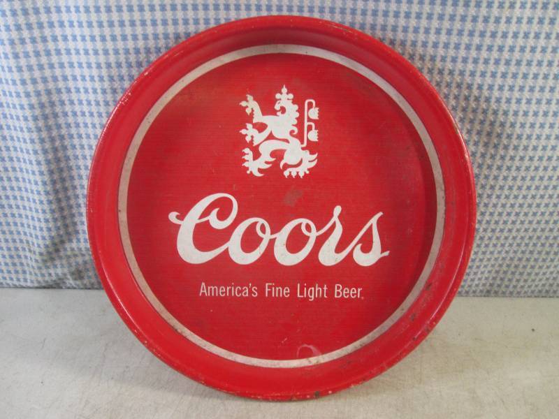 lot 162 image: (CSB) Vintage Coors Beer 13 Metal ...