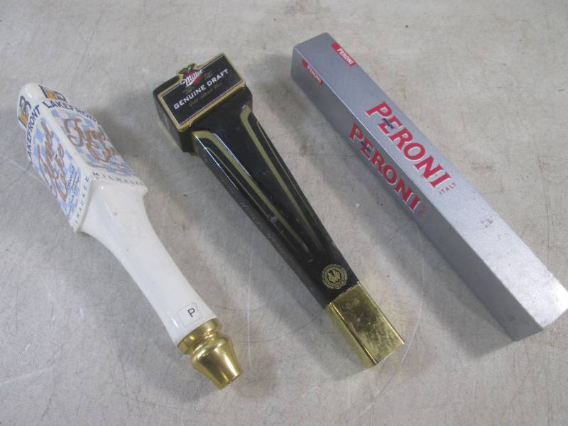 lot 169 image: (CSB) 3 Beer Tap Handles - Lakefron...