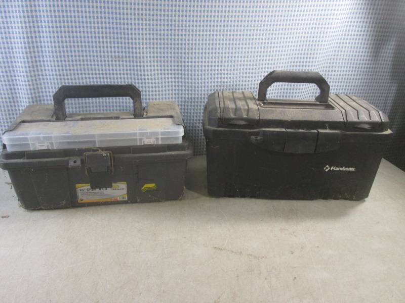 lot 221 image: (EW7) 2 Plastic Utility Boxes...