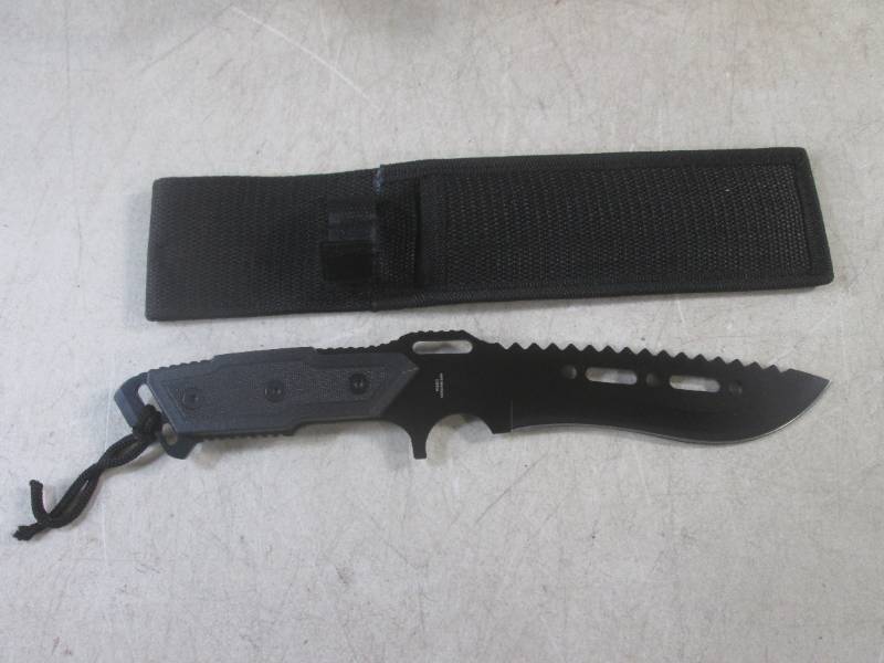 lot 242 image: (CNTR) 12 Fixed Blade Knife with S...
