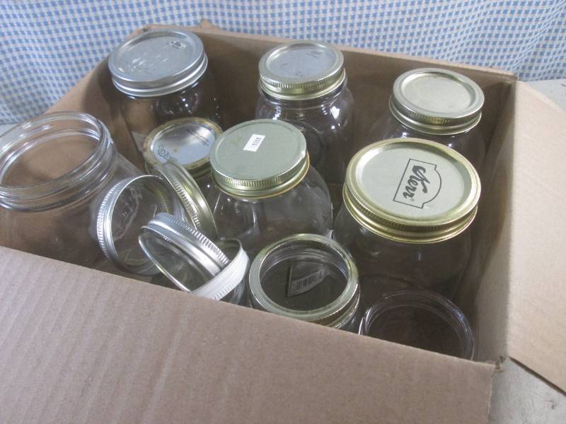 lot 252 image: (F-0) Assorted Canning Jars and Lid...