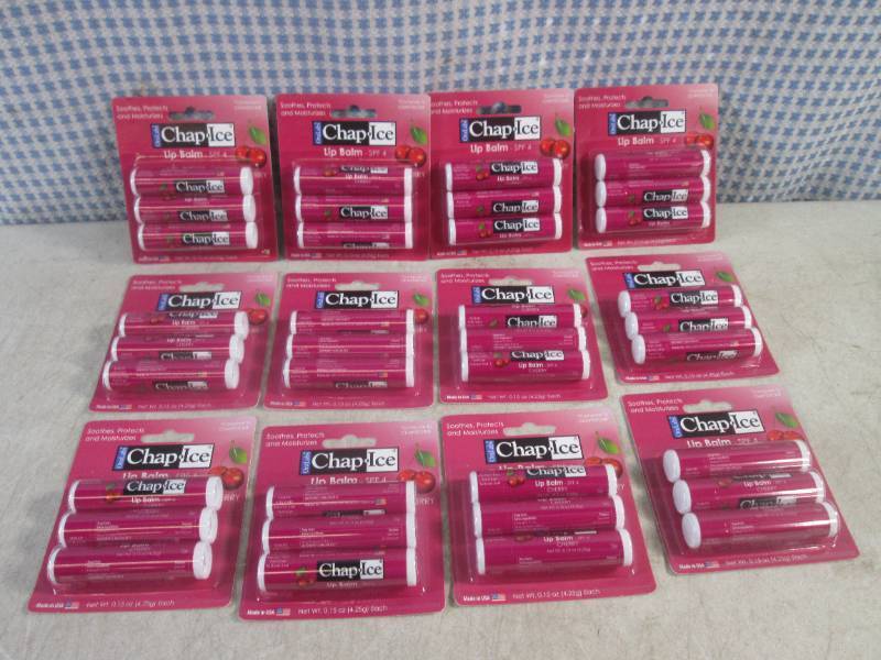 lot 278 image: (EC1) 12 - 3-Packs of Cherry Chap-I...