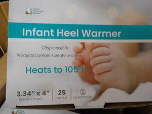 4 x 25 Infant Heel Warmers- multi P...