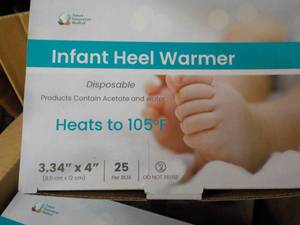 4 x 25 Infant Heel Warmers- multi P...