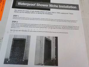 Waterproof Shower Niche Everbilt...