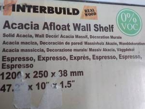 Acacia Afloat Wall Shelf Expresso 2...