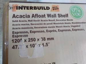 Acacia Afloat Wall Shelf Expresso 2...