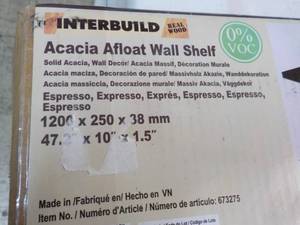 Acacia Afloat Wall Shelf Expresso 2...