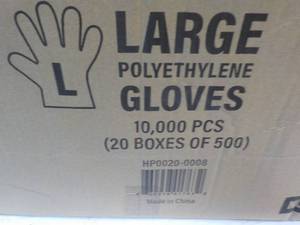 10,000 Single Use Size Large Polyet...