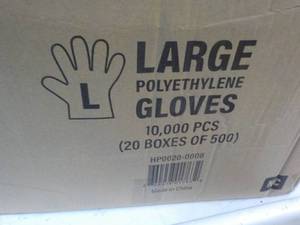 10,000 Single Use Size Large Polyet...