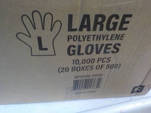 10,000 Single Use Size Large Polyet...