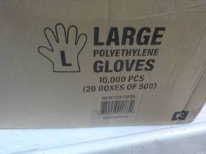 10,000 Single Use Size Large Polyet...