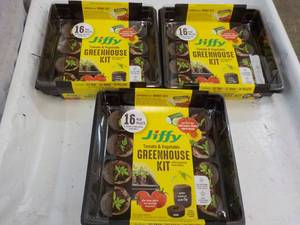 3 ct 16 Peat Pellets Jiffy Greenhou...