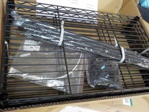 4 Shelf Black Wire Rack...