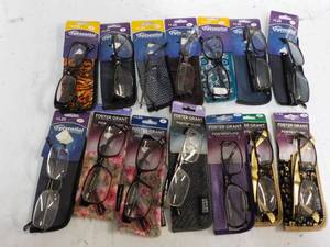 14 pair Eyesential and Foster Grant...