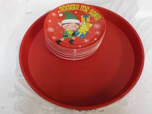 Plastic Trays and Holiday Plates...