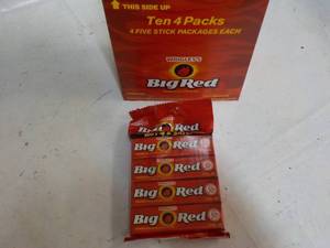 10 ct 4 packs Big Red Gum...