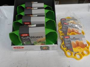 7 OXO Softworks Silicone Steamers a...