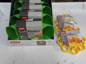 7 OXO Softworks Silicone Steamers a...