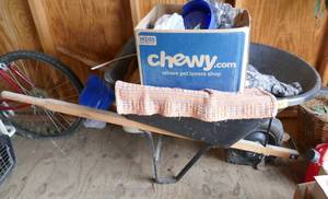 wheelbarrow and contents