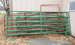 SEVEN steel cattle panels - Four 116, Three 96 in rough shape