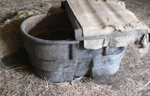 feeder water tank about 4 ft