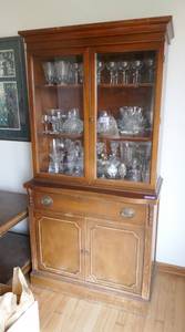lot 70 image: China Hutch (not including the glassware)
