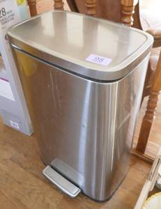 lot 98 image: Stainless garbage can