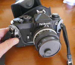 lot 137 image: Nikon FE 35mm camera with case