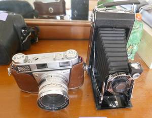 lot 138 image: TWO Vintage Kodak cameras