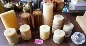 lot 144 image: Group of candles (they smell good, not perfumey)