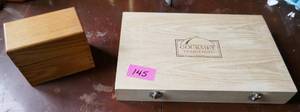 lot 145 image: New set of knives and an old recipe box