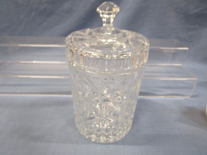 Large Crystal Biscuit Jar