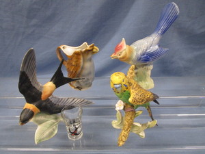Goebel Parrot & Swallow, Eagle Pitcher, Bluebird