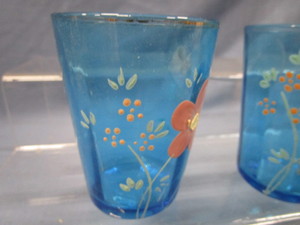 Victorian Glasses, Hand Painted