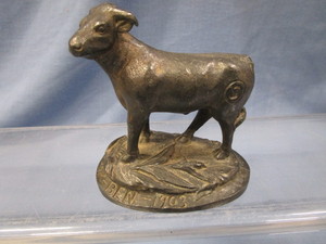 Cast Bovine, Stamped Omaha 1903
