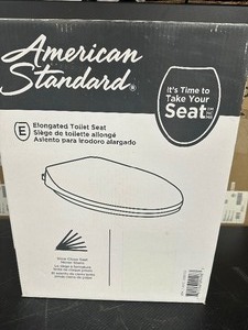 lot 34 image: American Standard Rl1305 Pearson Luxury Slow Close Elongated Toilet Seat New In Box