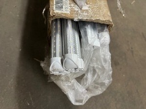 lot 83 image: 12 Pack of 8 Ft SHINESTAR LED Shop Light Fixture, 72W 9000LM 5000K Daylight, Linkable T8 Tube Lights for Garage, Workshop, Basement, Plug-and-Play Installation
