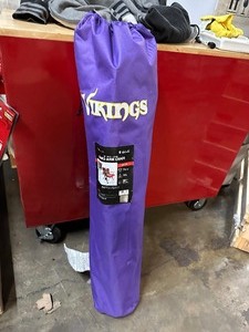 lot 68 image: Minnesota Vikings Hard Arm Foldup Chair - 300Lb Capacity