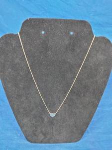 New Midas Gold 14K Yellow Gold Mini Heart Adjustable Necklace, Retails for $350