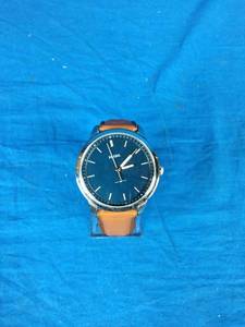 The Minimalist Slim Three-Hand Light Brown Leather Watch, Fossil