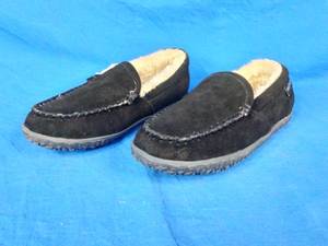 New Womens Black Tempe Minnetonka Moccasins Size 9