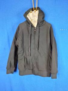 New Black Victory Outfitters Womens Fleece-Lined Zippered Hoodie Size XL