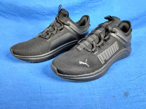 New Mens Puma Softride Astro Slip Trainers Black Size 11