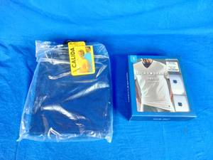 New 2 Lucky Brand White T-Shirts Size XL and 1 Blue Calida Swiss Quality Pullover Turtleneck Shirt Sweater Size XL
